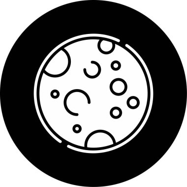 Dolunay simgesi, vektör illüstrasyonu