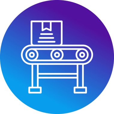 Taşıyıcı Şerit web simgesi, vektör illüstrasyonu