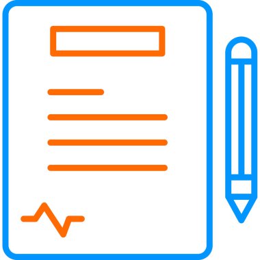 Kağıt simgesi vektör illüstrasyonunu boşa