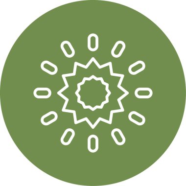 Güneş simgesi, vektör illüstrasyonu basit tasarım