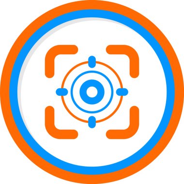 Hedef. Web simgesi basit illüstrasyon