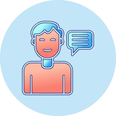 Tavsiye Ağı simgesi basit illüstrasyon