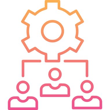 Bir grup insanın vektör çizimi, Takım Yönetimi