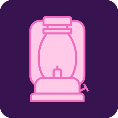 Gaz Lambası simgesinin vektör illüstrasyonu