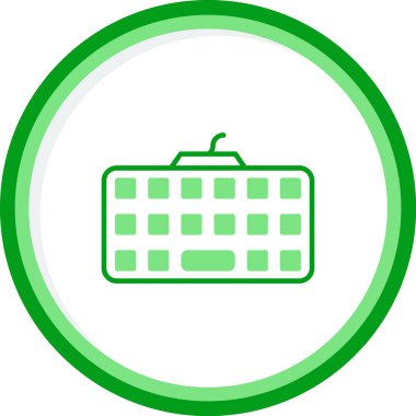 klavyenin modern vektör simgesi, illüstrasyon 