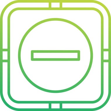 Eksi İşaret Ağı simgesi, vektör illüstrasyonu