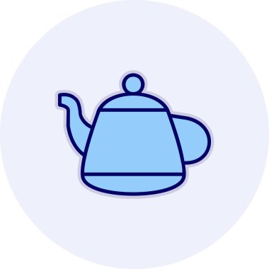 Vektör illüstrasyonu, çaydanlık ağı simgesi 