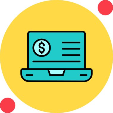 Eğilim biçimi izole edilmiş arka planda mali simge 