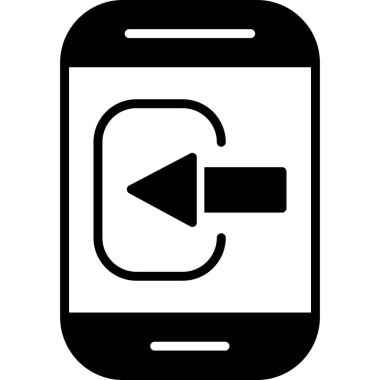 Akıllı Telefon web simgesi basit illüstrasyonunu kontrol et