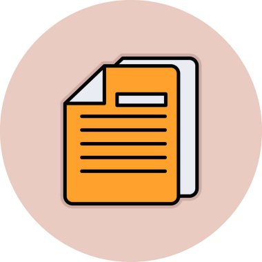 dokümanlar web simgesi vektör illüstrasyonu