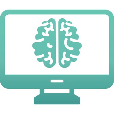 bilgisayar ekranı simgesi, vektör illüstrasyonu basit tasarım