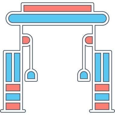 Cable Crossover Web simgesi basit illüstrasyonuName
