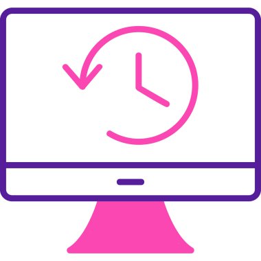 Tarih web simgesi. Basit resimleme