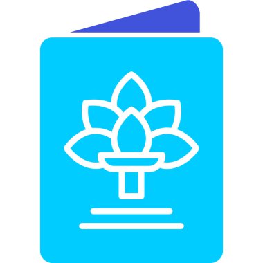 Tebrik kartı simgesi vektör illüstrasyonu