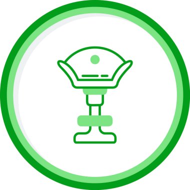 Yüksek Sandalye Ağ simgesi, vektör illüstrasyonu