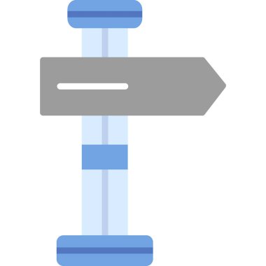 Bir sokak işaretinin vektör illüstrasyonu