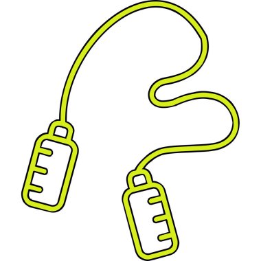 atlama ipi web simgesi, illüstrasyon vektör