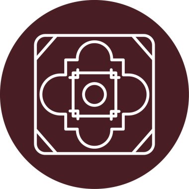 Döşeme. Web simgesi basit illüstrasyon