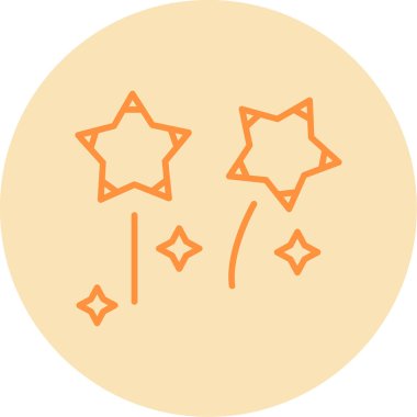 Havai fişek web simgesi, vektör illüstrasyonu 