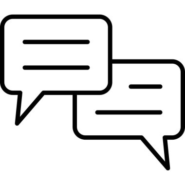 Konuşma baloncukları ikon vektör çizimi