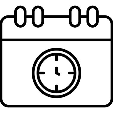 zaman bitimi simgesi vektör illüstrasyonu