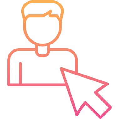 Seçili web simgesi vektör illüstrasyonu