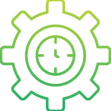 Zaman yönetimi simgesinin vektör illüstrasyonu 