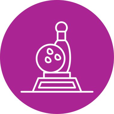 Bowling ödülü ikonu web tasarımı 