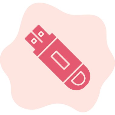 Flash disk simgesi, vektör illüstrasyon tasarımı