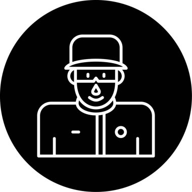 Koç avatar simgesi, vektör illüstrasyonu basit tasarım