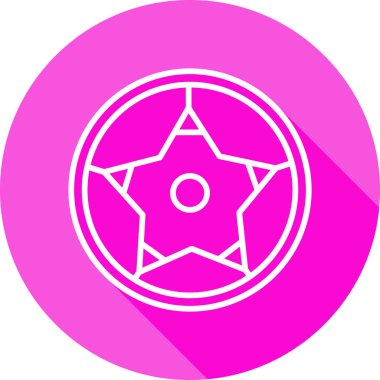 Futbol topu simgesi, vektör illüstrasyonu basit tasarım