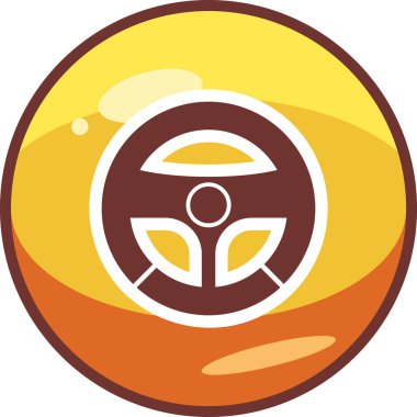 Direksiyon. Web simgesi basit illüstrasyon