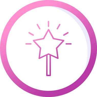 Yıldız web simge vektör çizim 