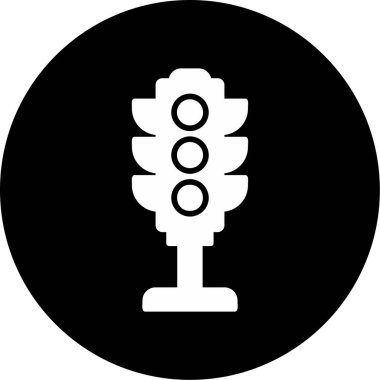 Trafik ışığı. Web simgesi basit illüstrasyon