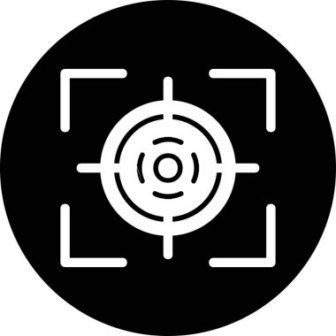 Hedef. Web simgesi basit illüstrasyon