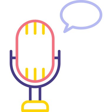vector illustration of Voice message icon                        