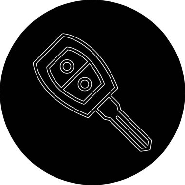 araba anahtarı vektör illüstrasyonu