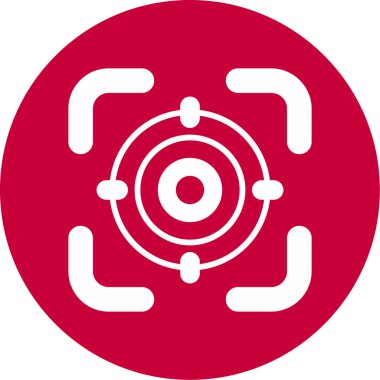 Hedef. Web simgesi basit illüstrasyon