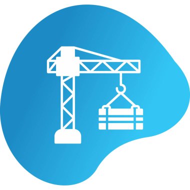 Vinç. Web simgesi basit illüstrasyon 