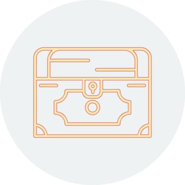 Göğüs simgesi, vektör illüstrasyonu basit tasarım