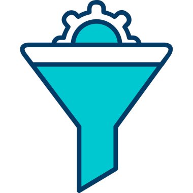 Vektör illüstrasyon Huni ağ simgesi 