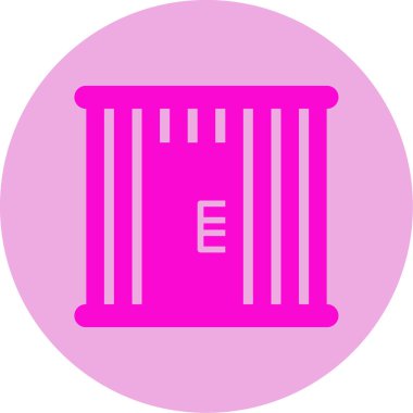 Mahkûm web simgesi, vektör illüstrasyonu