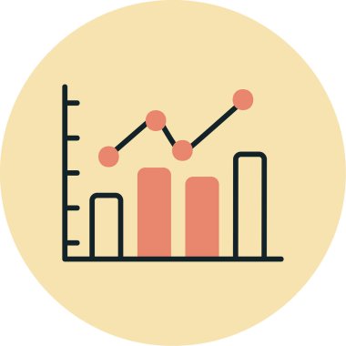bar çizelgesi simgesi, vektör illüstrasyonu 