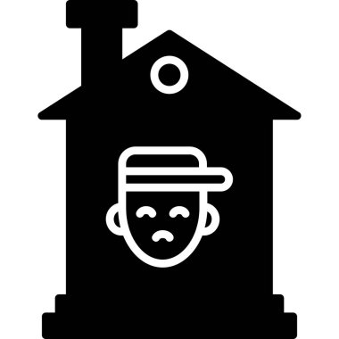 ev simgesi vektör illüstrasyonu 