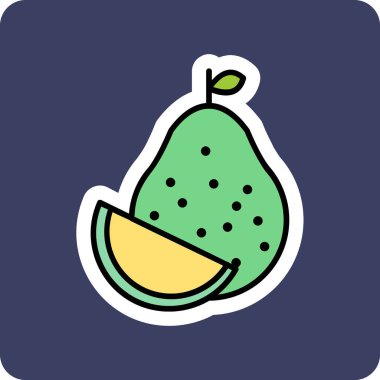  Pomelo web simgesi vektör illüstrasyonu