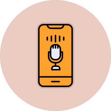 ses kontrolü, mikrofon web simgesi, basit vektör illüstrasyonu 