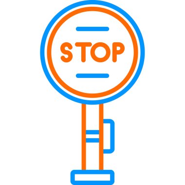 dur işareti vektör illüstrasyon tasarımı 