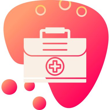 Tıbbi durum web simgesi, vektör illüstrasyonu 