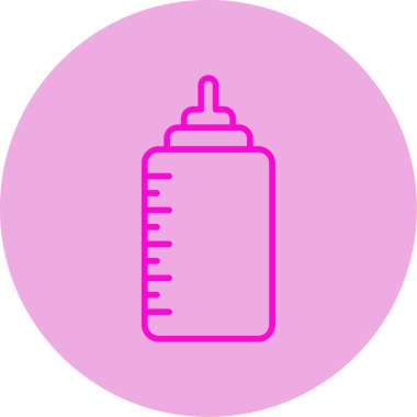 bebek şişe simgesi, vektör illüstrasyonu