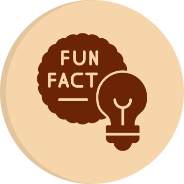 Eğlenceli Gerçekler konuşma balonu web simgesi, vektör illüstrasyonu